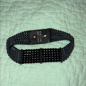 Fairchild Baldwin Black Beaded Choker Necklace